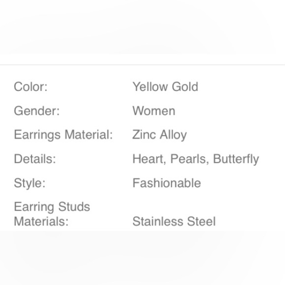 GOLD FASHION 11pcs. FAUX PEARL DECOR EARRINGS SET - Picture 4 of 5